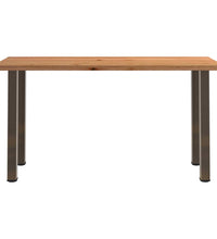 Bartisch mit Baumkanten 200x80x92cm Massivholz Eiche Rechteckig