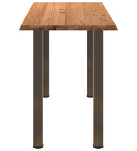 Bartisch mit Baumkanten 200x80x92cm Massivholz Eiche Rechteckig