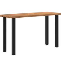 Bartisch Hellbraun 200x80x112 cm Massivholz Eiche Rechteckig