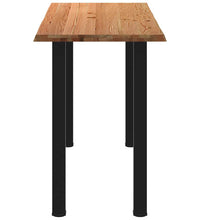 Bartisch Hellbraun 200x80x112 cm Massivholz Eiche Rechteckig