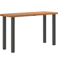 Bartisch Hellbraun 200x80x112 cm Massivholz Eiche Rechteckig