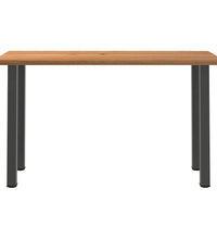 Bartisch Hellbraun 200x80x112 cm Massivholz Eiche Rechteckig