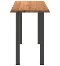 Bartisch Hellbraun 200x80x112 cm Massivholz Eiche Rechteckig