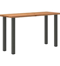 Bartisch Hellbraun 200x80x112 cm Massivholz Eiche Rechteckig