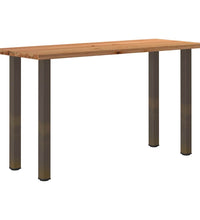 Bartisch Hellbraun 200x80x112 cm Massivholz Eiche Rechteckig