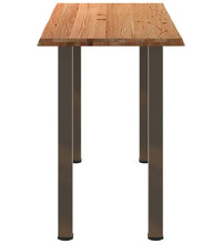 Bartisch Hellbraun 200x80x112 cm Massivholz Eiche Rechteckig