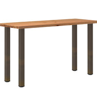 Bartisch Hellbraun 200x80x112 cm Massivholz Eiche Rechteckig