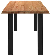 Esstisch Hellbraun 200x80x74 cm Massivholz Eiche Rechteckig