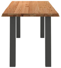 Esstisch Hellbraun 200x80x74 cm Massivholz Eiche Rechteckig