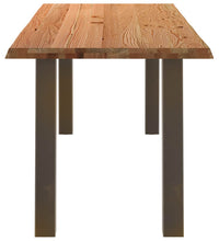 Esstisch Hellbraun 200x80x74 cm Massivholz Eiche Rechteckig