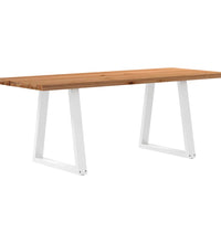 Esstisch mit Baumkanten 200x80x74 cm Massivholz Eiche