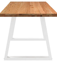 Esstisch mit Baumkanten 200x80x74 cm Massivholz Eiche