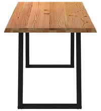 Esstisch mit Baumkanten 200x80x74cm Massivholz Eiche Rechteckig