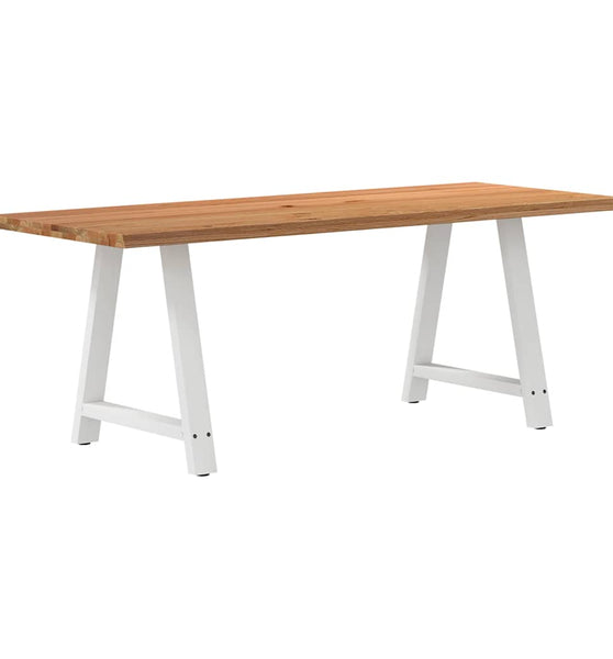 Esstisch mit Baumkanten 200x80x74cm Massivholz Eiche Rechteckig