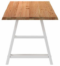 Esstisch mit Baumkanten 200x80x74cm Massivholz Eiche Rechteckig