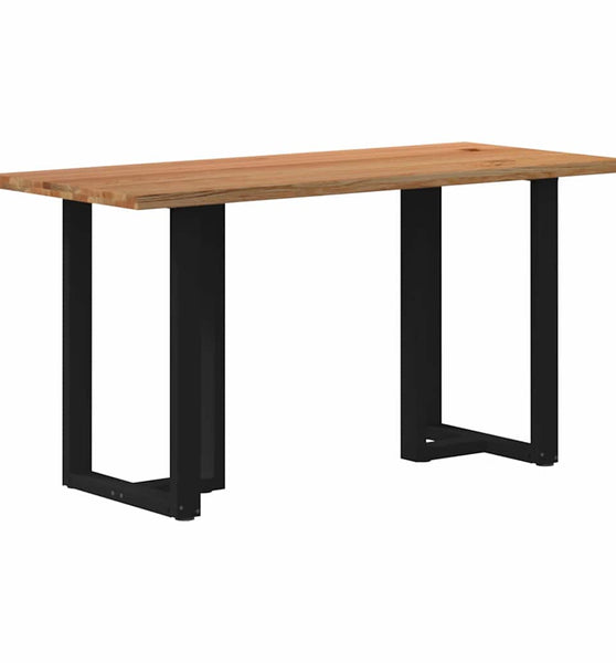 Bartisch mit Baumkanten 200x80x92cm Massivholz Eiche Rechteckig