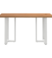 Bartisch mit Baumkanten 200x80x92cm Massivholz Eiche Rechteckig