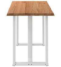 Bartisch mit Baumkanten 200x80x92cm Massivholz Eiche Rechteckig