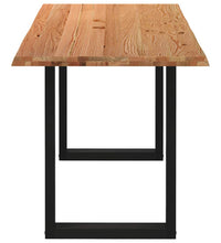 Bartisch mit Baumkanten 200x80x92cm Massivholz Eiche Rechteckig