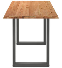 Bartisch mit Baumkanten 200x80x92cm Massivholz Eiche Rechteckig