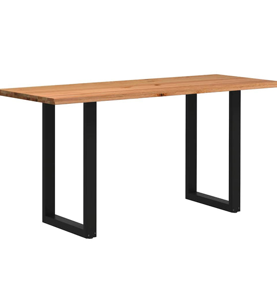 Bartisch mit Baumkanten 200x80x102 cm Massivholz Rechteckig