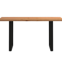 Bartisch mit Baumkanten 200x80x102 cm Massivholz Rechteckig