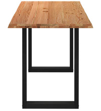 Bartisch mit Baumkanten 200x80x102 cm Massivholz Rechteckig