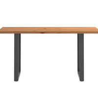 Bartisch mit Baumkanten 200x80x102 cm Massivholz Rechteckig