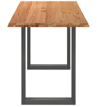 Bartisch mit Baumkanten 200x80x102 cm Massivholz Rechteckig