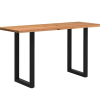 Bartisch Baumkante 200x80x112 cm Massivholz Eiche Rechteckig