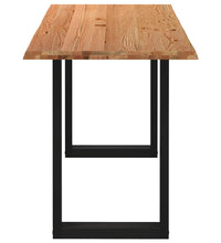 Bartisch Baumkante 200x80x112 cm Massivholz Eiche Rechteckig