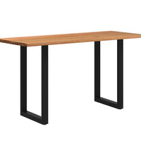 Bartisch Baumkante 200x80x112 cm Massivholz Eiche Rechteckig