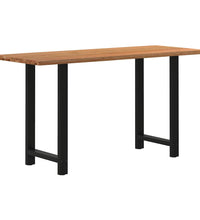 Bartisch Baumkante 180x80x112cm Massivholz Eiche Rechteckig