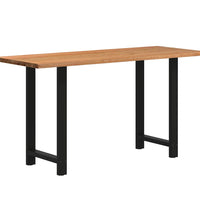 Bartisch Baumkante 180x80x112cm Massivholz Eiche Rechteckig