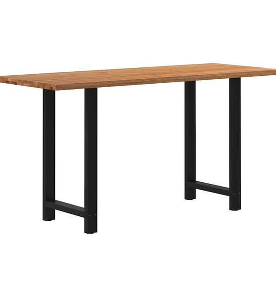 Bartisch Baumkante 200x80x112 cm Massivholz Eiche Rechteckig