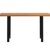 Bartisch Baumkante 200x80x112 cm Massivholz Eiche Rechteckig