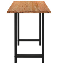 Bartisch Baumkante 200x80x112 cm Massivholz Eiche Rechteckig