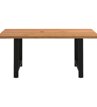 Esstisch Hellbraun 180x120x74 cm Massivholz Eiche Rechteckig