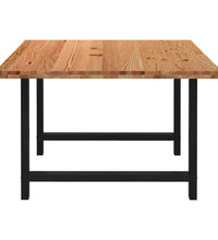 Esstisch Hellbraun 180x120x74 cm Massivholz Eiche Rechteckig