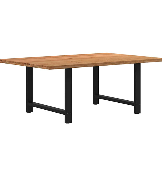 Esstisch Hellbraun 200x120x74 cm Massivholz Eiche Rechteckig