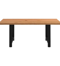 Esstisch Hellbraun 200x120x74 cm Massivholz Eiche Rechteckig