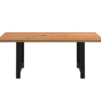 Esstisch Hellbraun 220x120x74 cm Massivholz Eiche Rechteckig