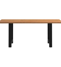 Esstisch Hellbraun 180x80x74 cm Massivholz Eiche Rechteckig