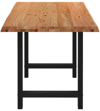 Esstisch Hellbraun 220x80x74 cm Massivholz Eiche Rechteckig