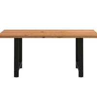 Esstisch Hellbraun 180x100x74 cm Massivholz Eiche Rechteckig