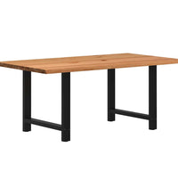 Esstisch Hellbraun 180x100x74 cm Massivholz Eiche Rechteckig