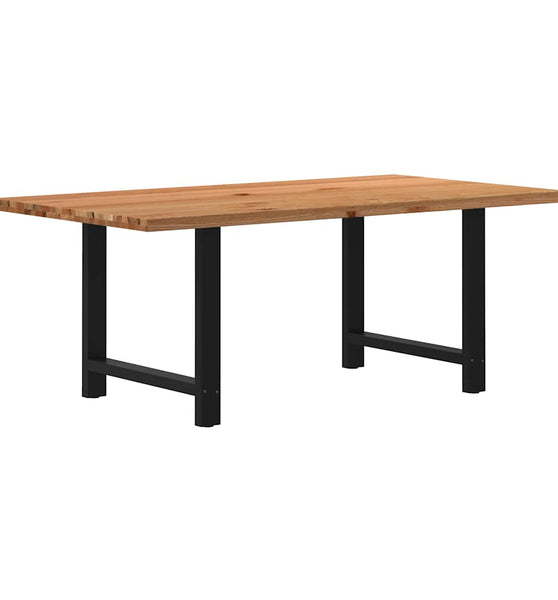 Esstisch Hellbraun 200x100x74 cm Massivholz Eiche Rechteckig