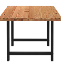 Esstisch Hellbraun 200x100x74 cm Massivholz Eiche Rechteckig