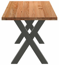 Esstisch Hellbraun 220x80x74 cm Massivholz Eiche Rechteckig