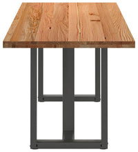 Esstisch Hellbraun 220x80x74 cm Massivholz Eiche Rechteckig